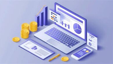 Abstract representation of digital accounting data and connectivity in the UK