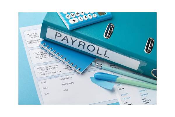 Small business owner using laptop for payroll